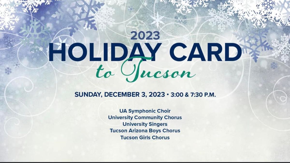 Holiday Card To Tucson, 7 December | Event in Tucson | AllEvents