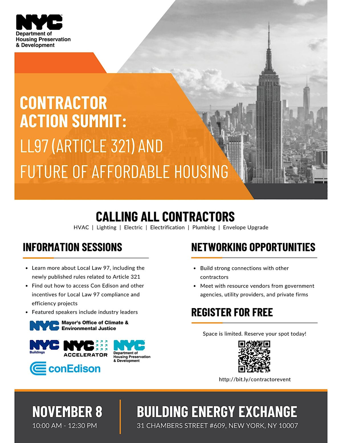 Contractor Action Summit LL97 (Article 321) & Future of Affordable