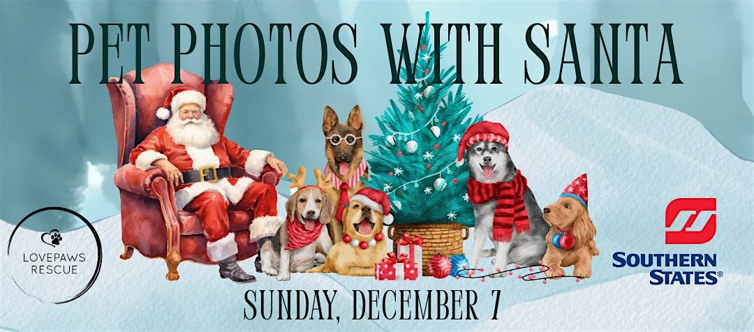 LOVEPAWS Pet Photos with Santa Fundraiser - Mt. Airy, 7 December | Event in Mount Airy | AllEvents