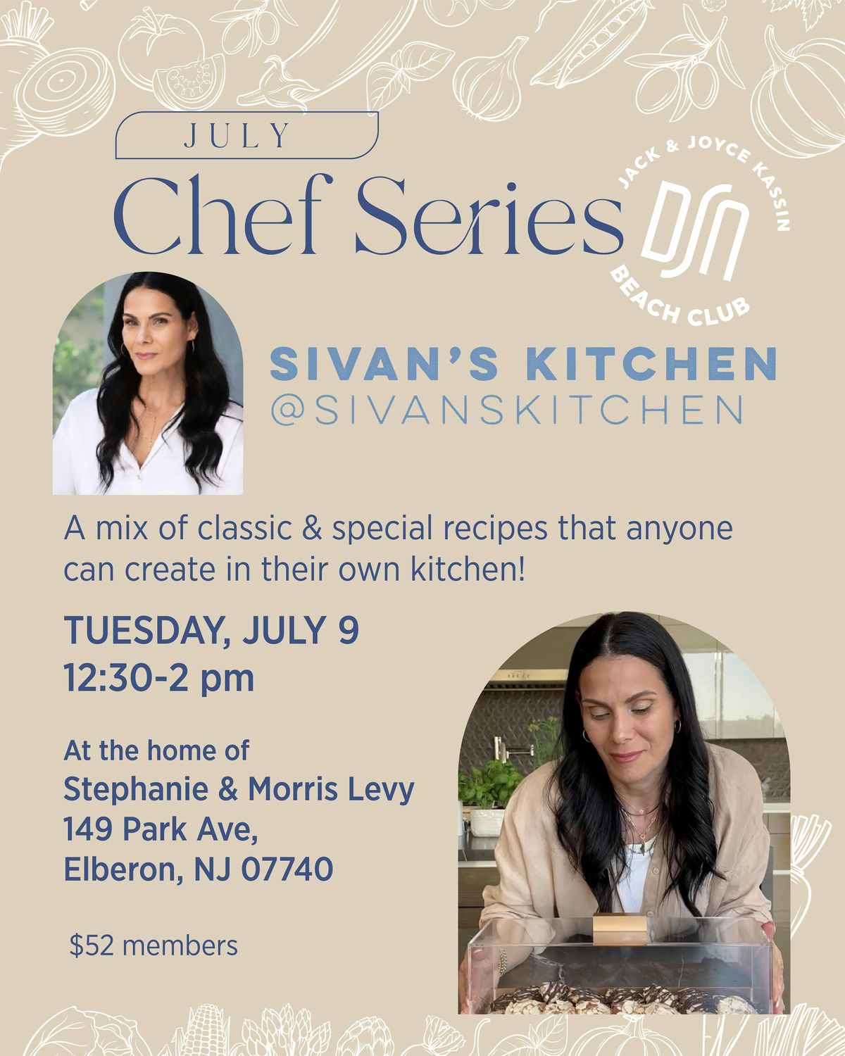 July Chef Series- SIVANS KITCHEN, 149 Park Ave, Long Branch, 9 July ...