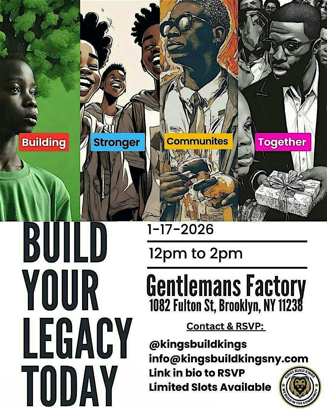 Build Your Legacy Today, 17 January | Event in Brooklyn | AllEvents