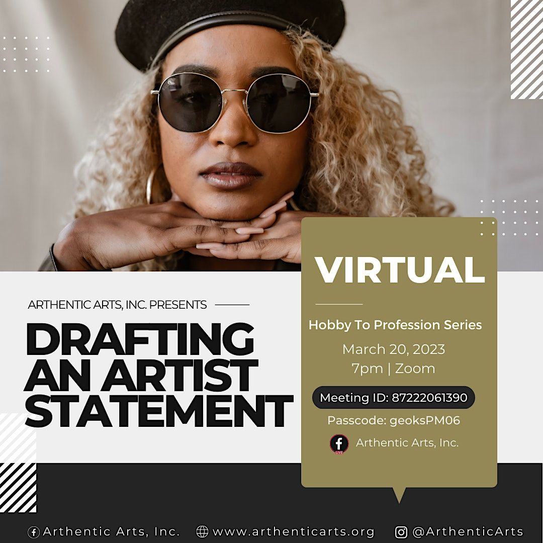 Drafting An Artist Statement March 20 2023 Online Event AllEvents in drafting-an-artist-statement-march-20-2023-online-event-allevents-in