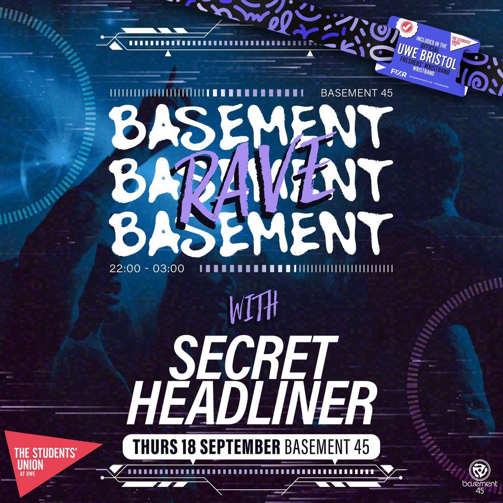 UWE Bristol Official Freshers | BASSment Rave w/Secret Headliner, 18 September | Event in Bristol | AllEvents
