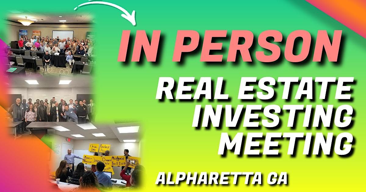 In Person Real Estate Meeting Alpharetta GA, 11405 Old Roswell Rd