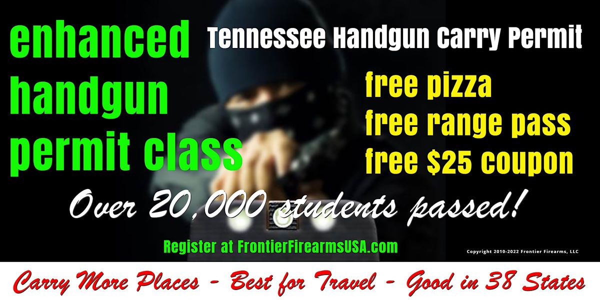 Enhanced Carry Permit Class Frontier Firearms Shooting Center