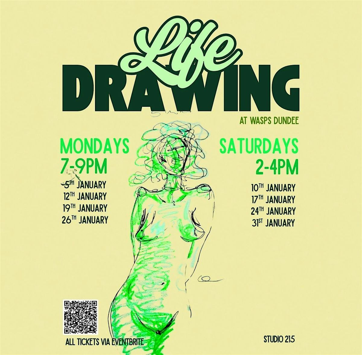 Life Drawing WASPS Dundee