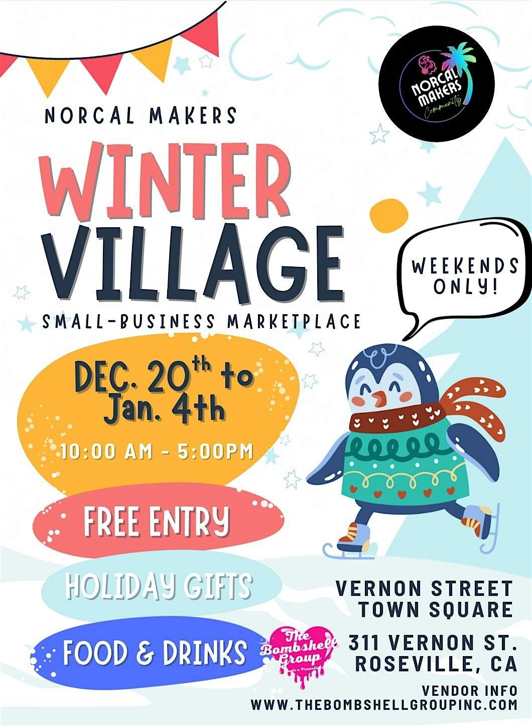 Winter Village Small Business Marketplace, 20 December | Event in Roseville | AllEvents