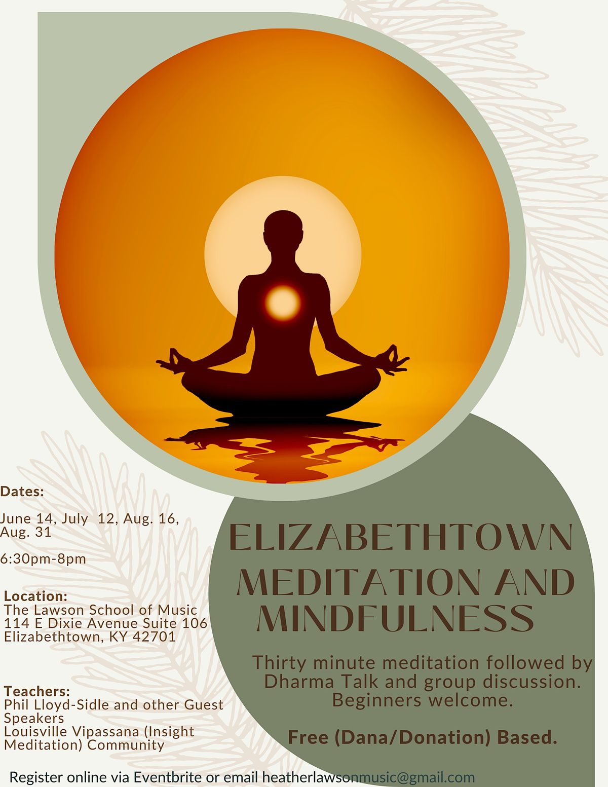 Copy of Elizabethtown Meditation and Mindfulness Meeting, Lawson School