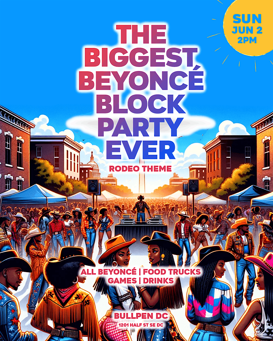 The Biggest Beyoncé Block Party Ever, The Bullpen, Washington, 2 June ...