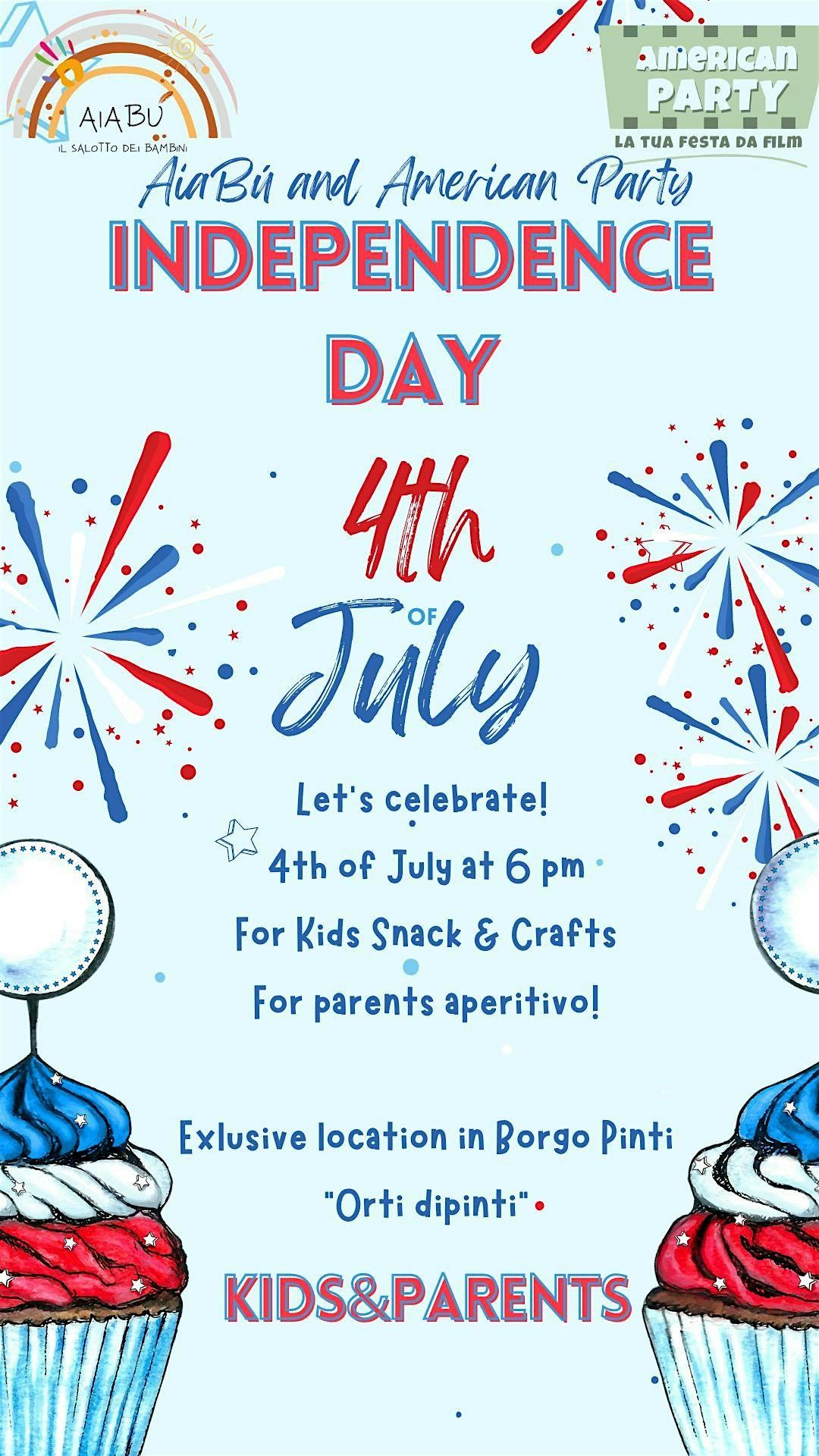 American Independence Day in Florence 4th of July, Orti Dipinti