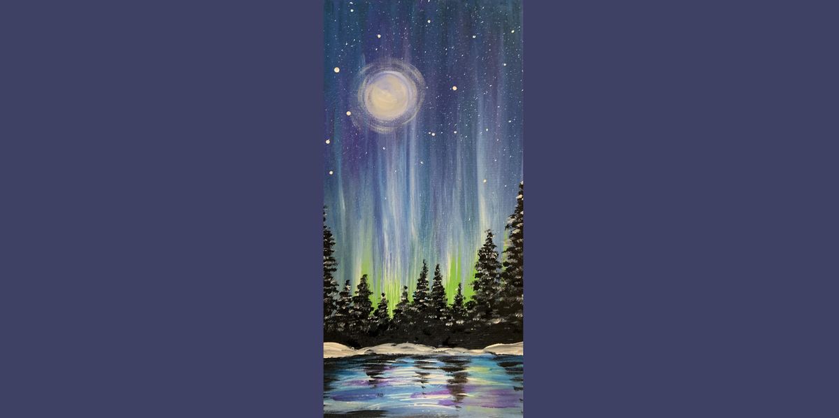 Northern Lights Aurora Borealis Paint & Sip Art Class, Medina, The