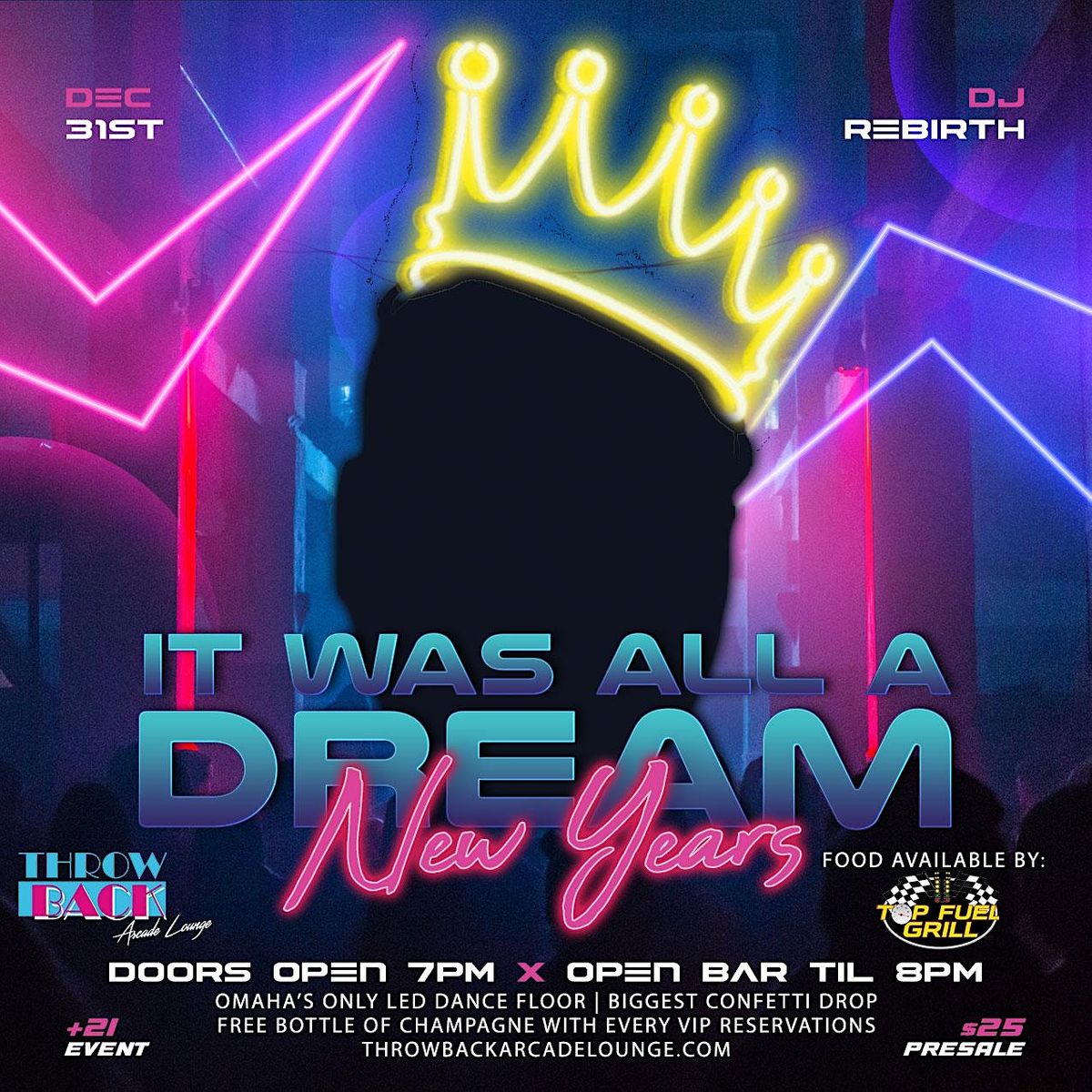 "It Was All a Dream" New Years Eve Party, 1402 Howard St, Omaha