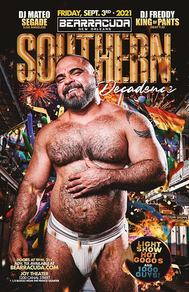 Bearracuda Southern Decadence Postponed Til 2022 Joy Theater New Orleans September 2 To September 3 Allevents In Decadence Az 2022 Map