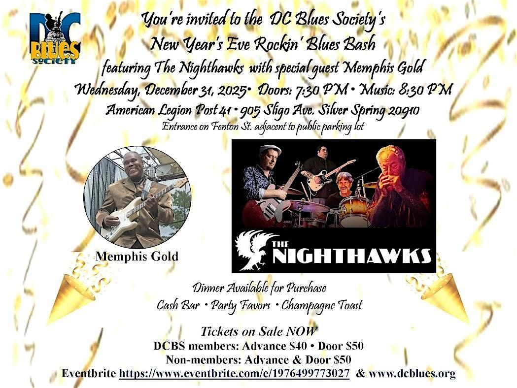 New Years Eve Blues Party w/ The Nighthawks and Memphis Gold, 31 December | Event in Silver Spring | AllEvents