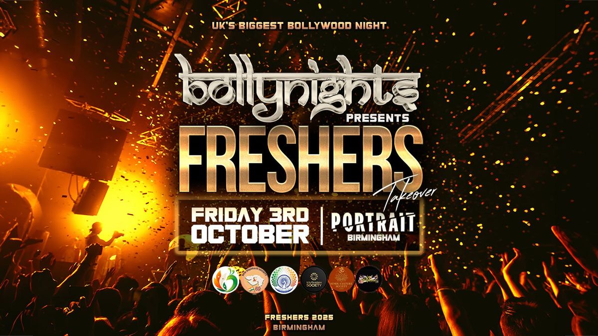 Birmingham Bollynights – Freshers Takeover | Friday 3rd October | Portrait, 3 October | Event in Birmingham