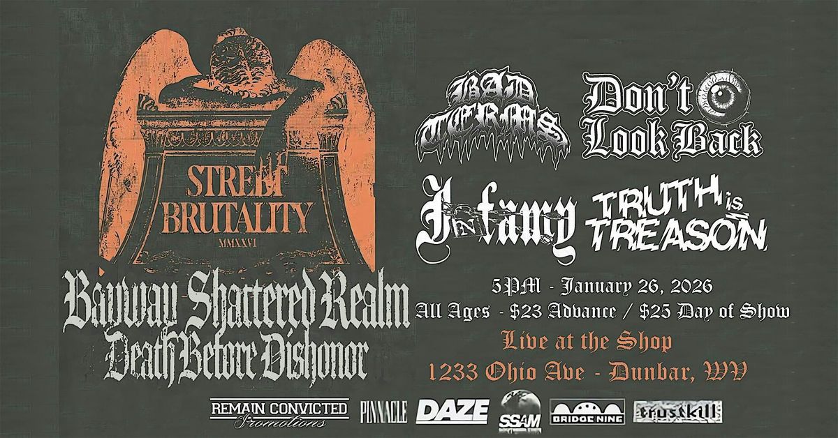 Bayway, Shattered Realm and Death Before Dishonor, 26 January | Event in Dunbar | AllEvents