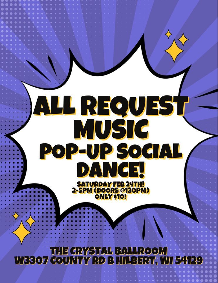 All Request Music Popup Social Ballroom Dance! , Crystal Ballroom, St