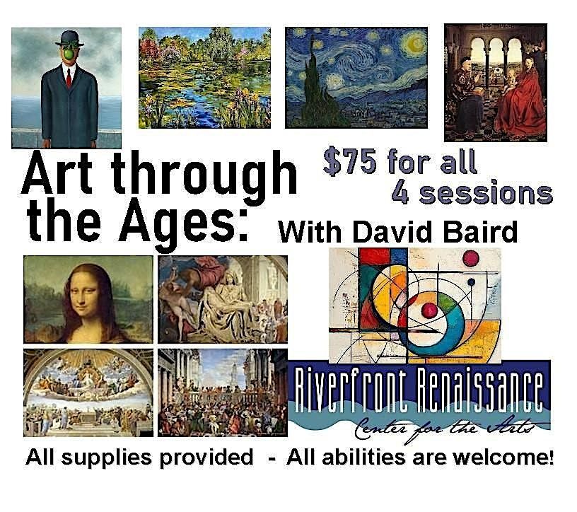 Art through the Ages: 4 sessions of art history & art making
