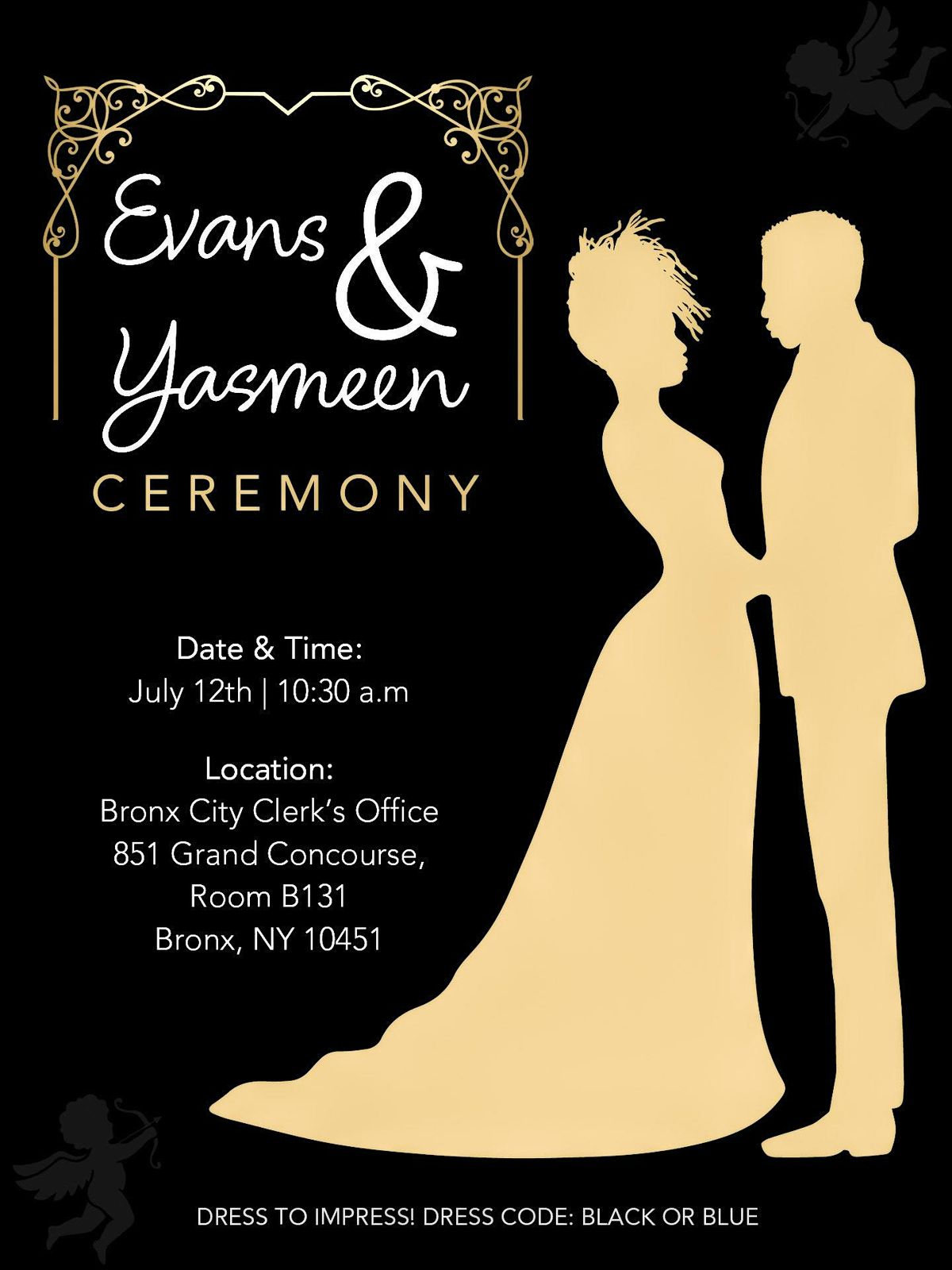 Evans & Yasmeen Ceremony, 851 Grand Concourse, The Bronx, 12 July 2024 ...