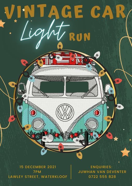 Vintage car light run, Lawley street Christmas lights, Pretoria