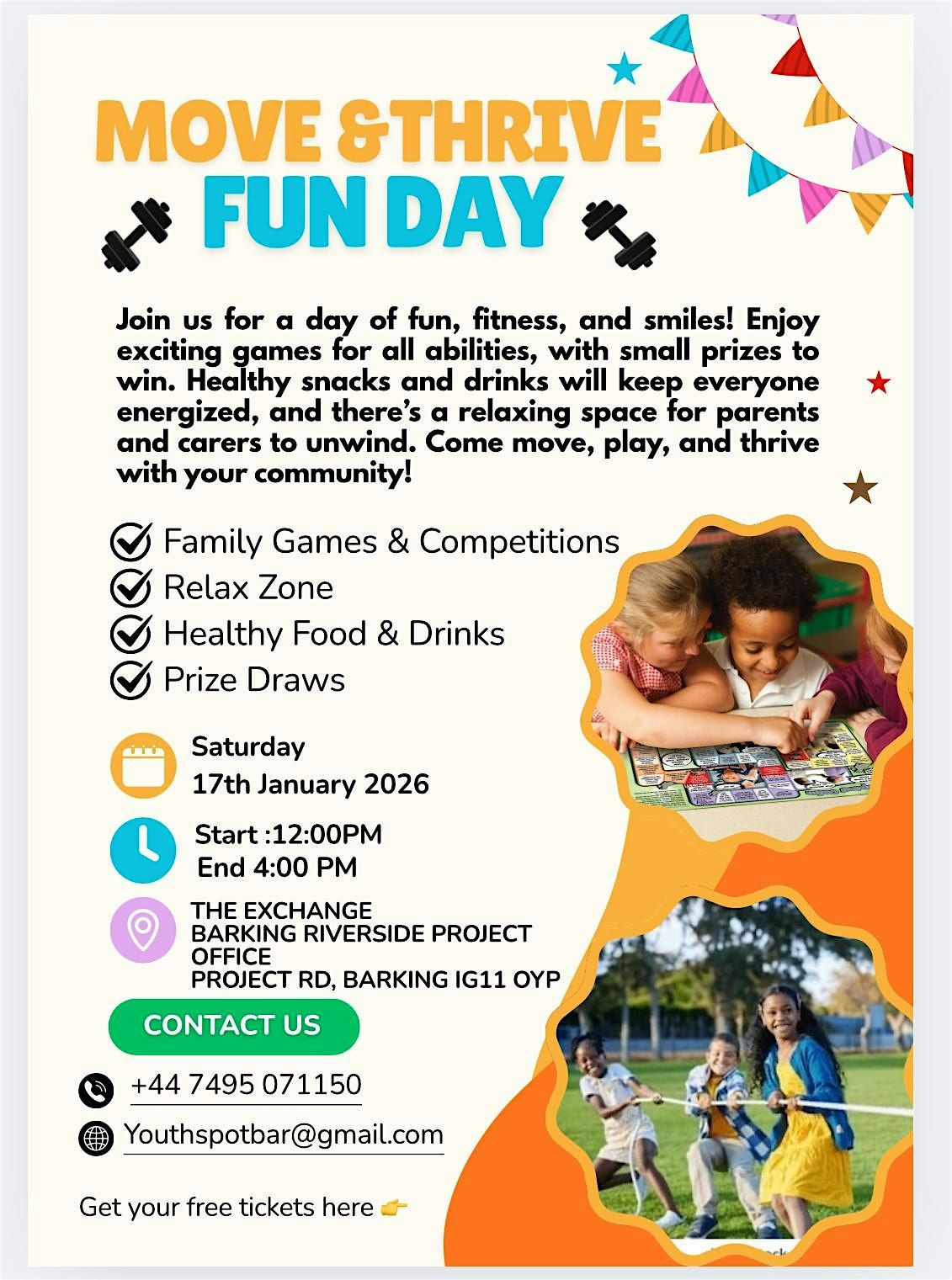 Move and Thrive Funday, 17 January | Event in Barking | AllEvents