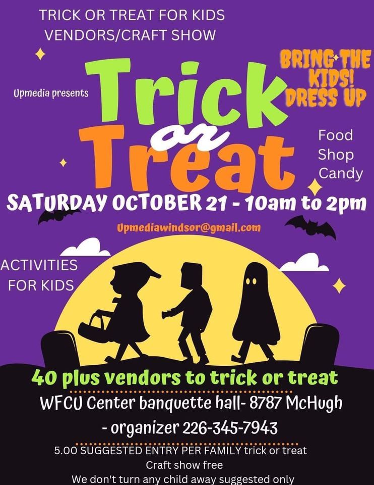 Trick or Treat , WFCU Spits Game, Windsor, 21 October