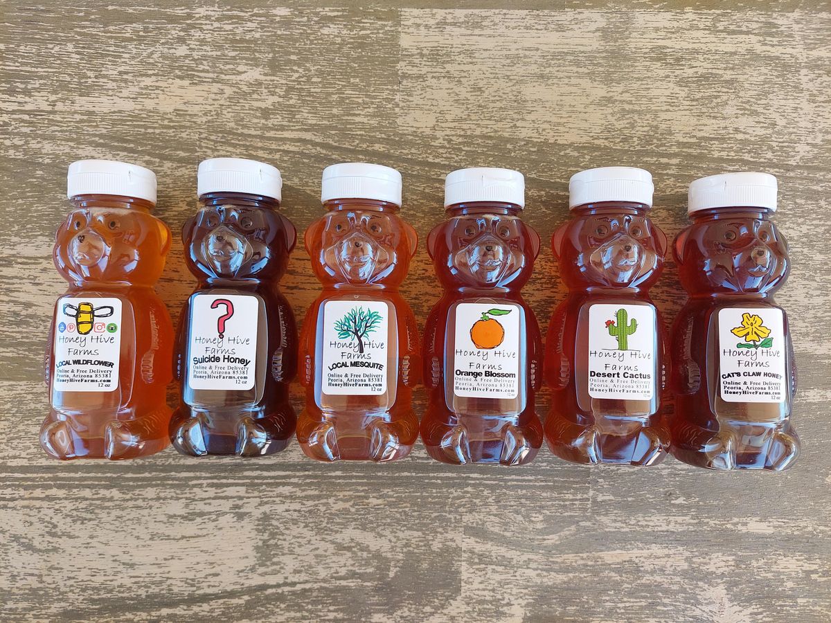 Honey Tasting by Honey Hive Farms. Taste Arizona Honey harvest from