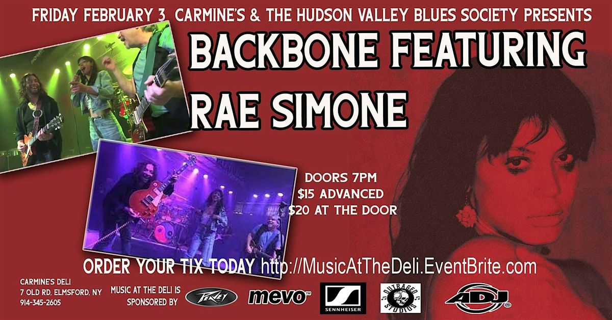 HVBS Presents BACKBONE FEATURING RAE SIMONE, 7 Old Road, Elmsford, NY