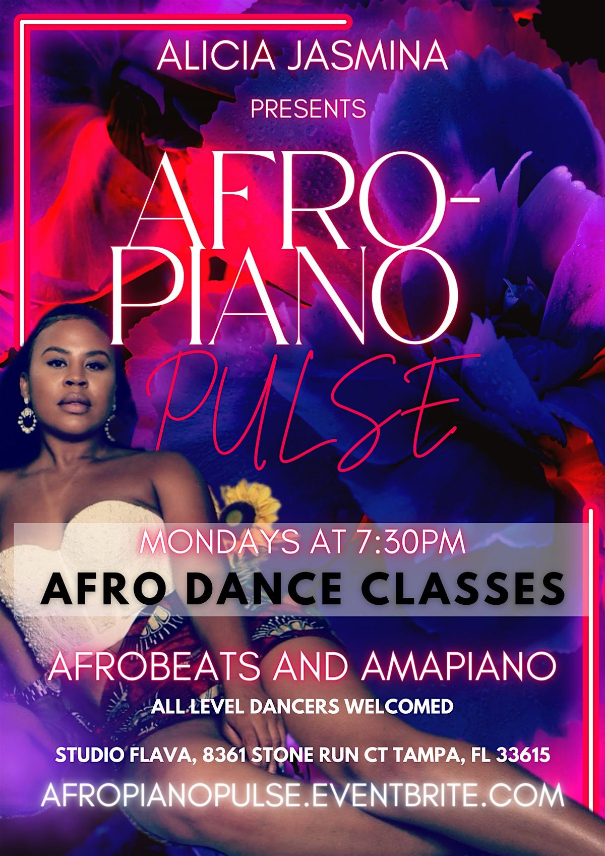 Afro-Piano PULSE! AfroBeats Dance Class w / Alicia Jasmina | Event in Tampa | AllEvents