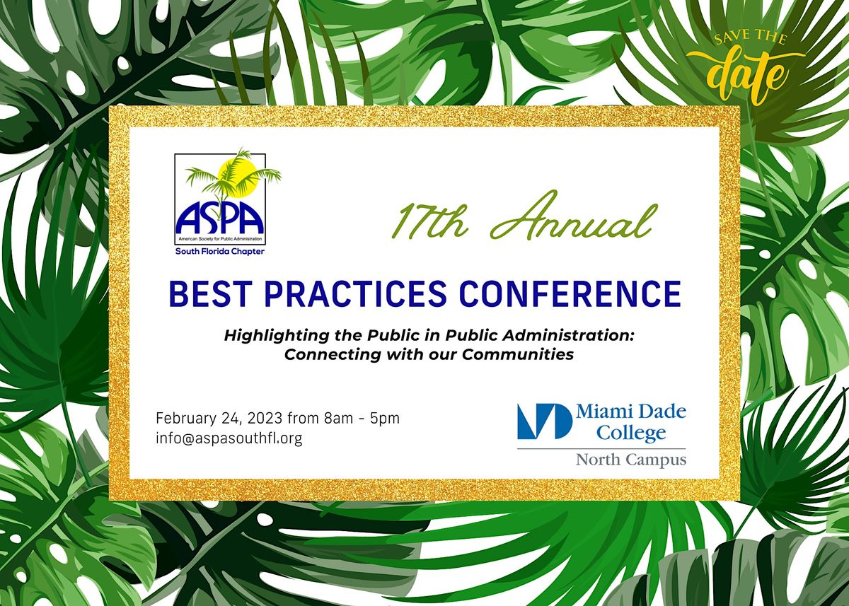 ASPA South Florida 17th Annual Best Practices Conference, Miami Dade