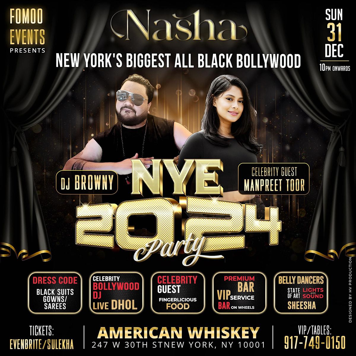 MANHATTAN- NASHA 2024 BOLLYWOOD NYE WITH MANPREET TOOR & DJ BROWNY, 31 December | Event in New York | AllEvents.in