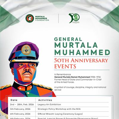 GEN. MURTALA MUHAMMED 50TH ANNIVERSARY EVENT VIP logo