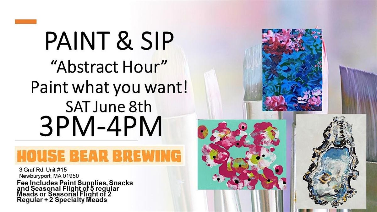 Paint & Sip: Abstract Hour, 3 Graf Rd unit 3, Newburyport, 8 June 2024 ...