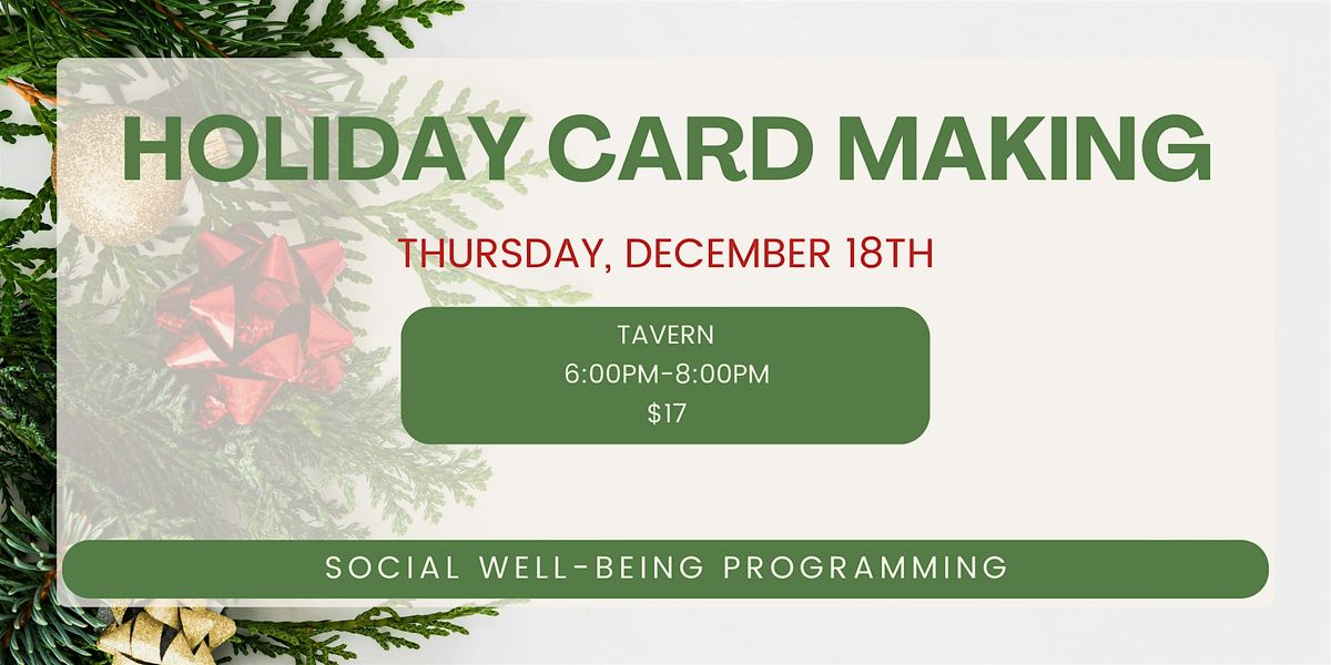 Holiday Card Making with CYAN, 18 December | Event in Canmore | AllEvents
