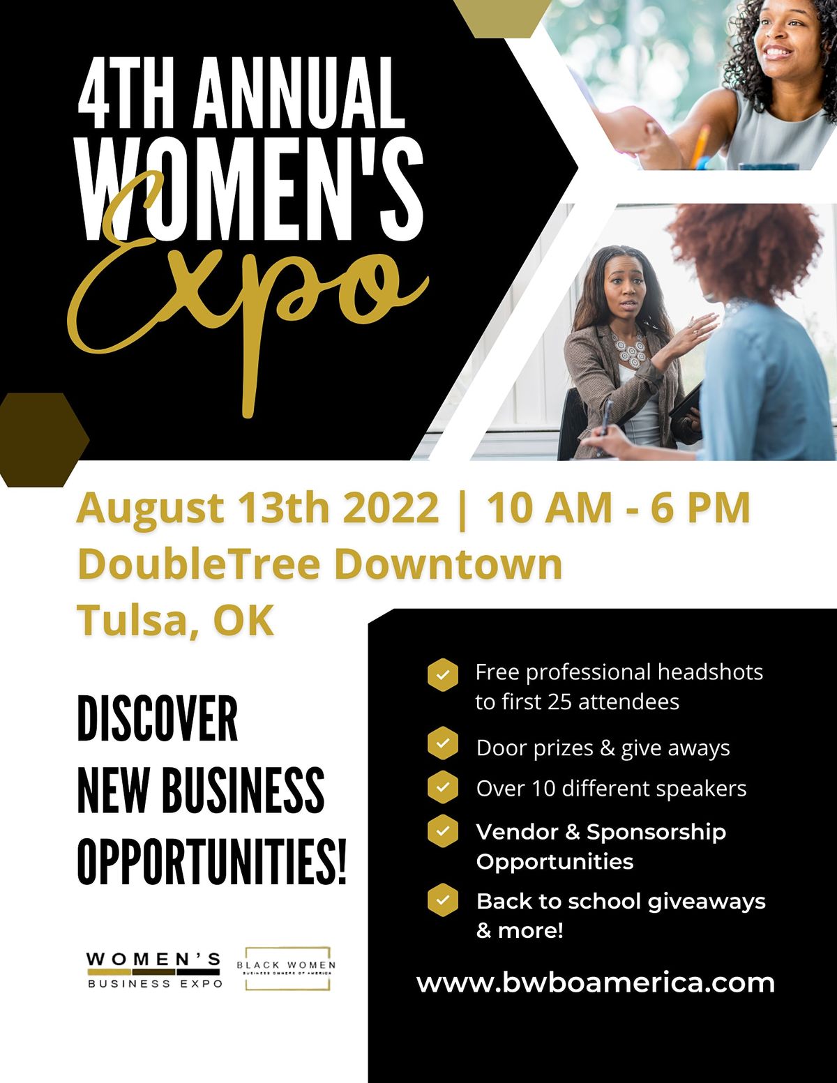 4th Annual Womens Business Expo Doubletree By Hilton Hotel Tulsa Downtown August 13 2022 Allevents In 2022 Tulsa Fair