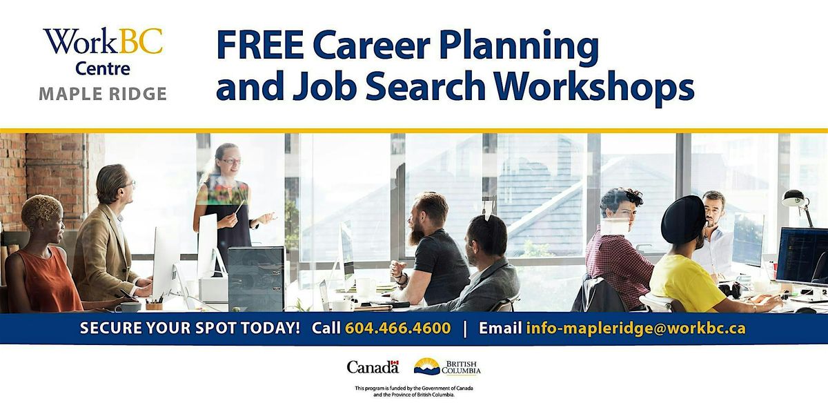FREE December Job Search & Education/Training Workshops (in-person), 4 December | Event in Maple Ridge