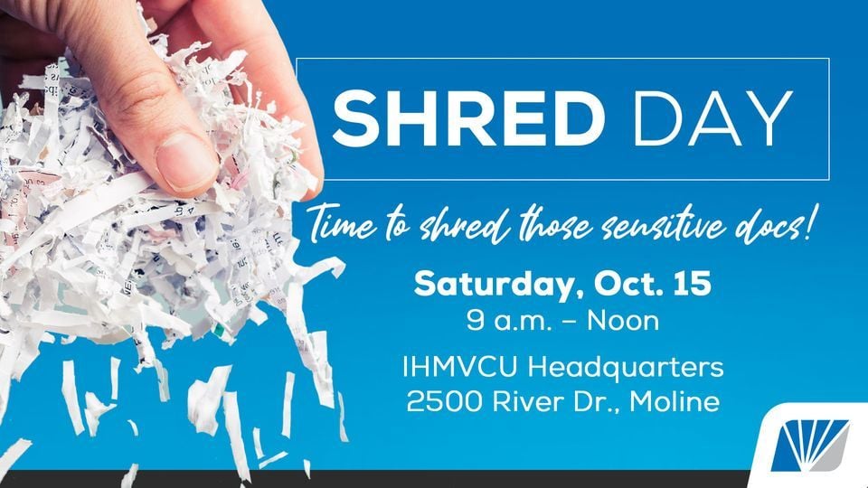 Free Shred Day, 2500 River Dr, Moline, IL 612651670, United States, October 15 2022 AllEvents.in