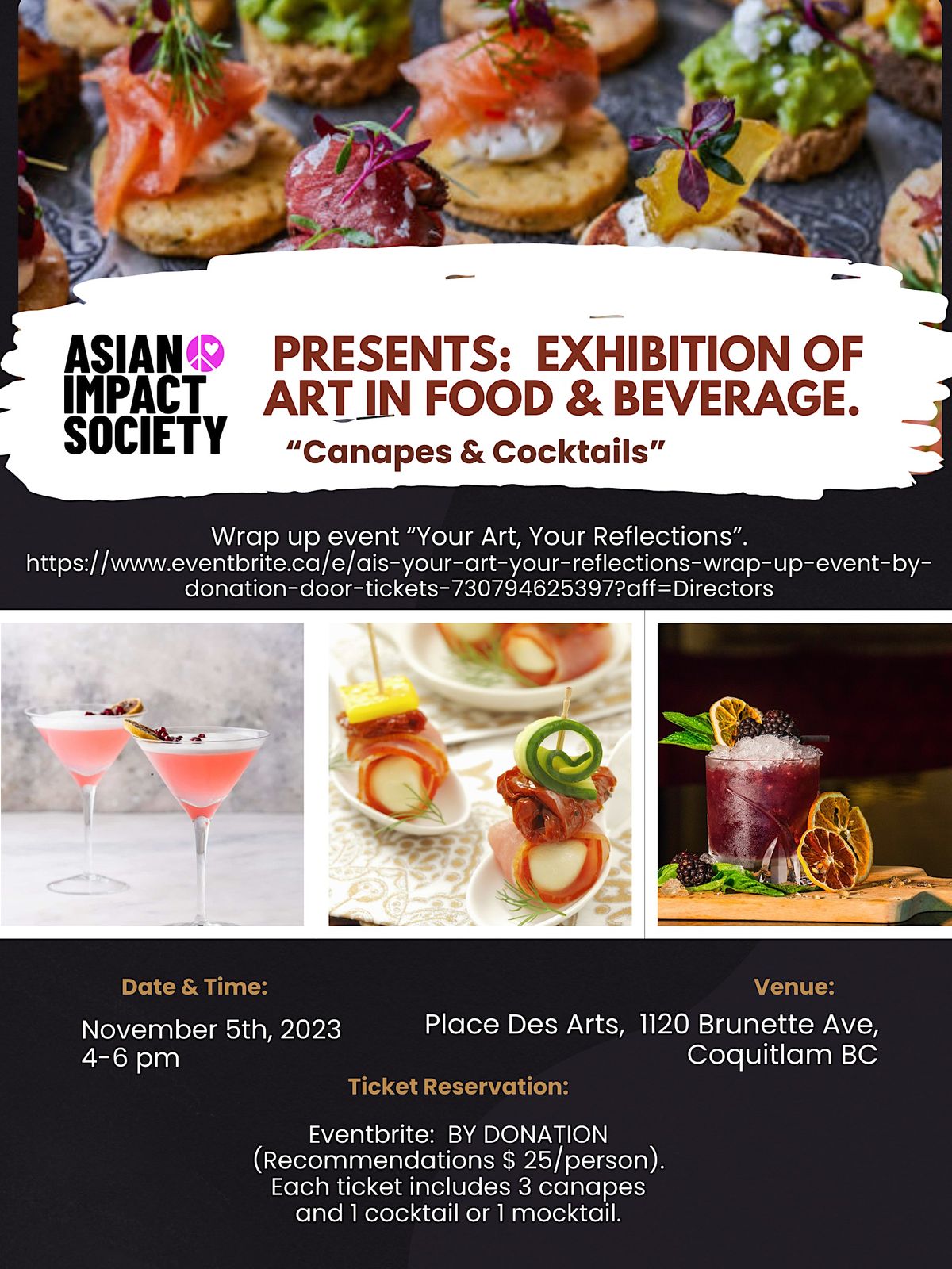 AIS "Your Art, Your Reflections" Wrap Up Event (By donation door