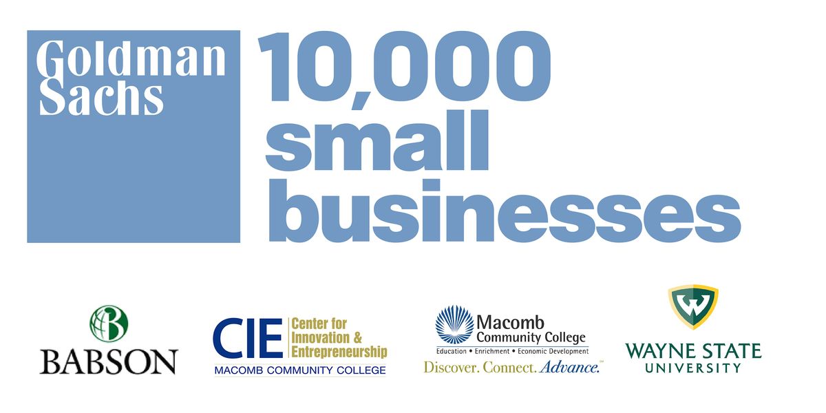 Goldman Sachs 10,000 Small Businesses Lunch and Learn at Velocity Center, 13 January | Event in Sterling Heights