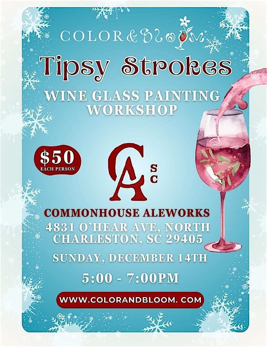 Tipsy Strokes: Wineglass Sip and Paint, 14 December | Event in North Charleston | AllEvents