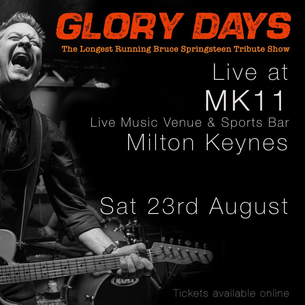 Glory Days - The Best Springsteen Tribute Show, 23 August | Event in Milton Keynes | AllEvents
