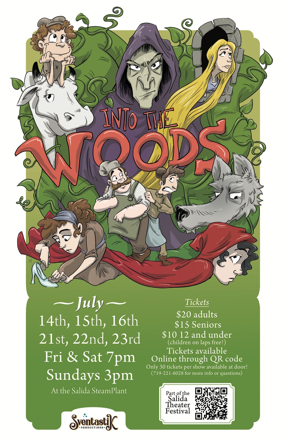 “Into the Woods”, by James Lapine, Music by Stephen Sondheim, Salida