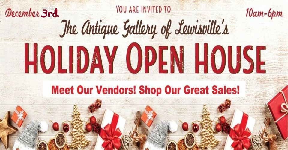 Annual Holiday Open House at The Antique Gallery of Lewisville, The