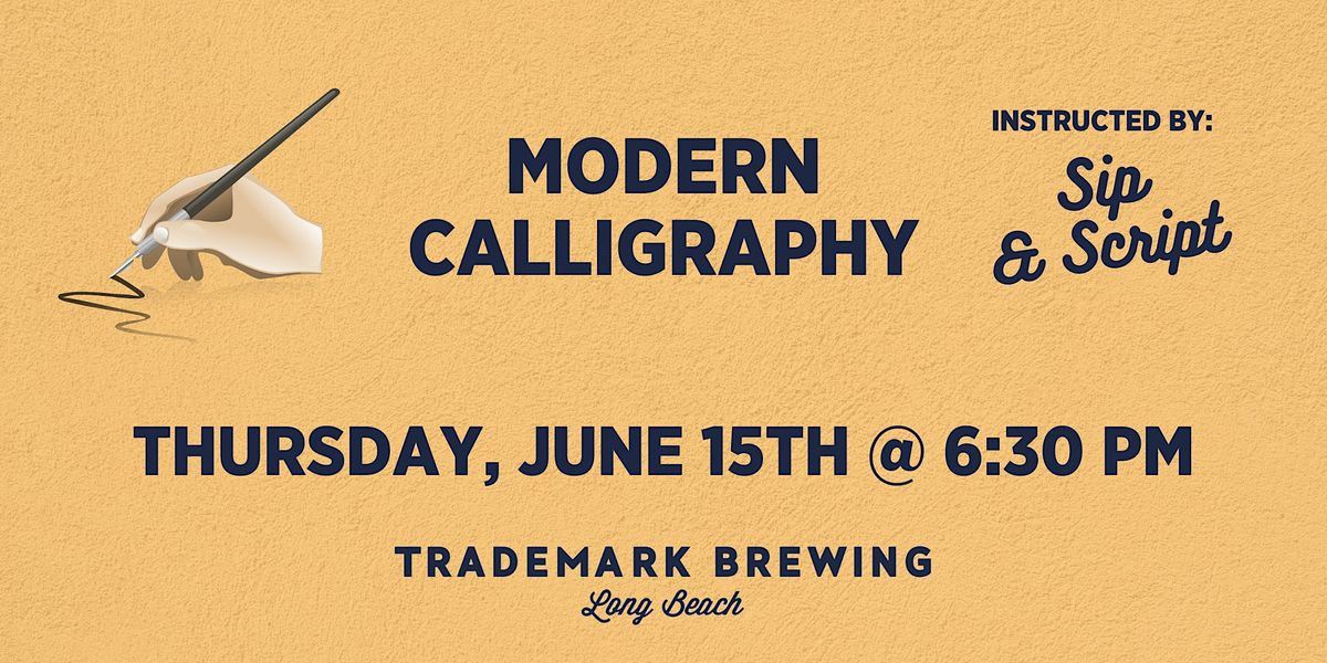 Sip & Script for beginners at Trademark Brewing, Trademark Brewing ...