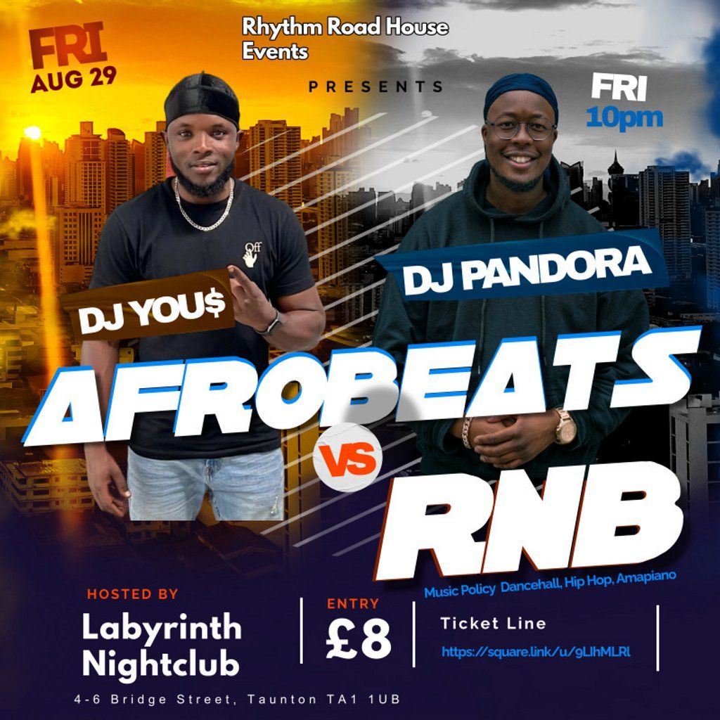 RnB v Afrobeat's MEGA Night, 29 August | Event in Taunton | AllEvents