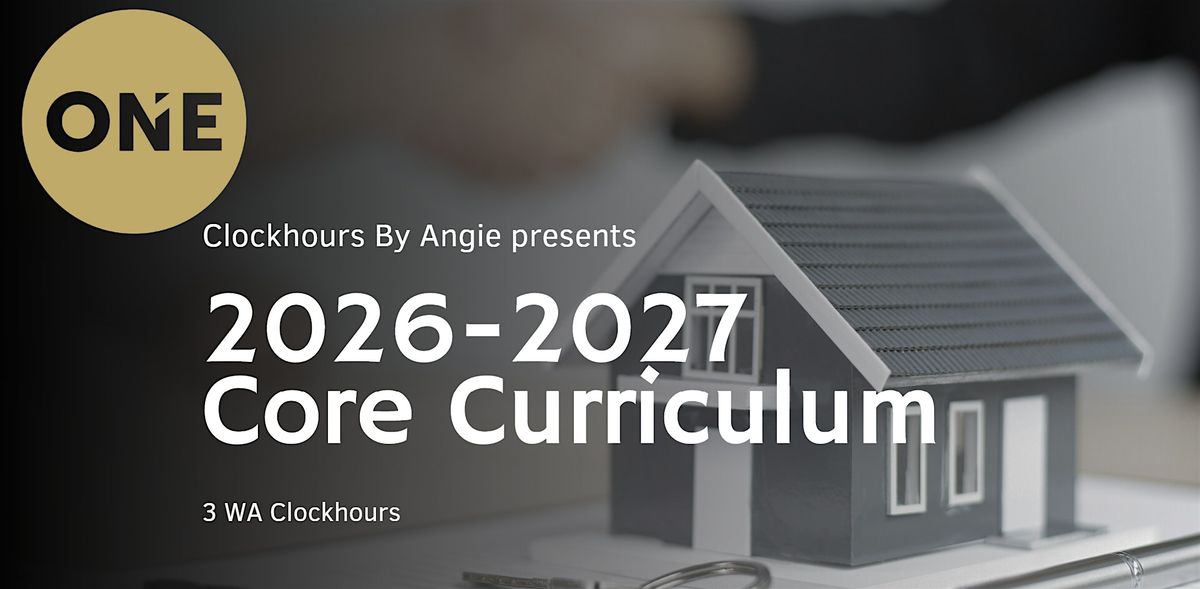 3 CLOCKHOUR CLASS: 2026-2027 Core Curriculum