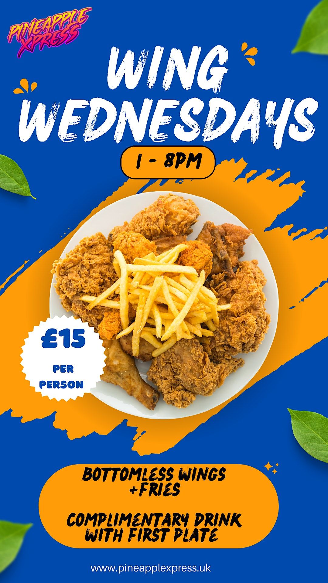 Wing Wednesday Bottomless Wings, Pineapple Xpress, LONDON, 4 October