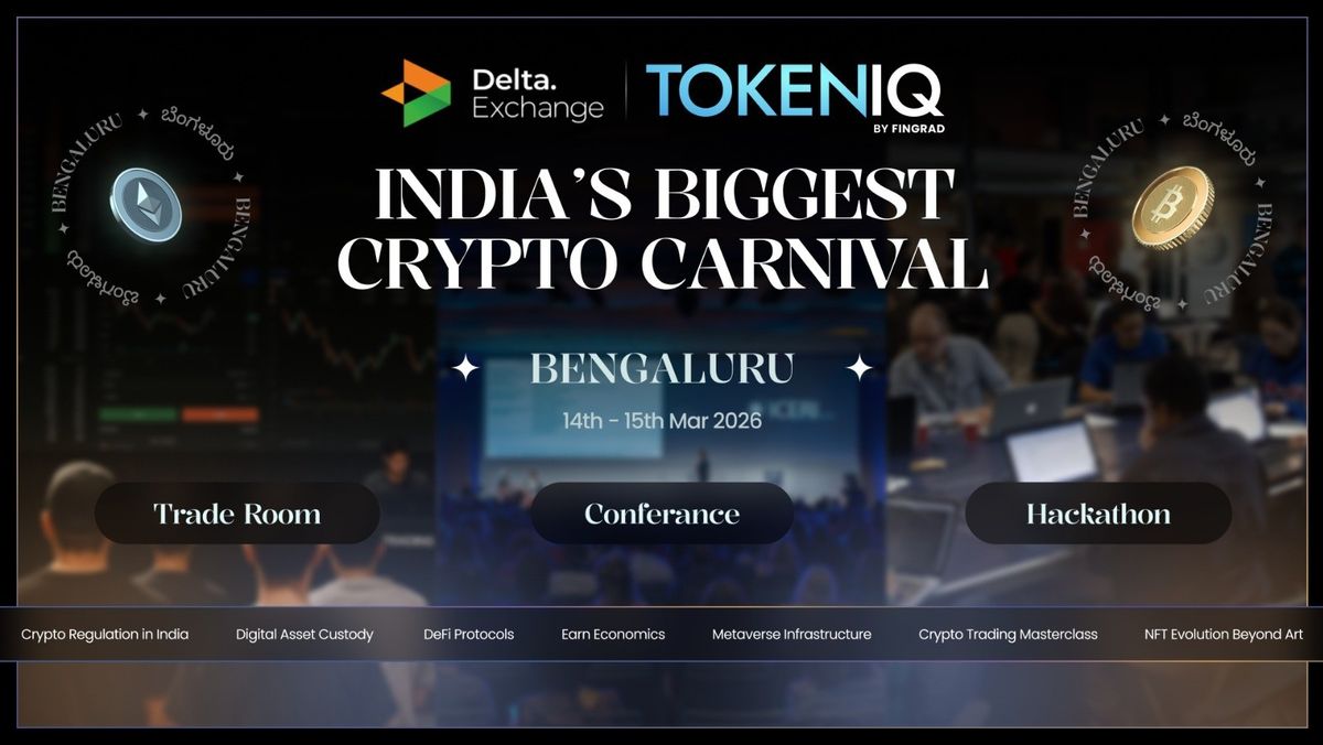 TokenIQ: India's Biggest Crypto Carnival, Prestige Centre for  Performing Arts, Bangalore, 14 March to 15 March | AllEvents