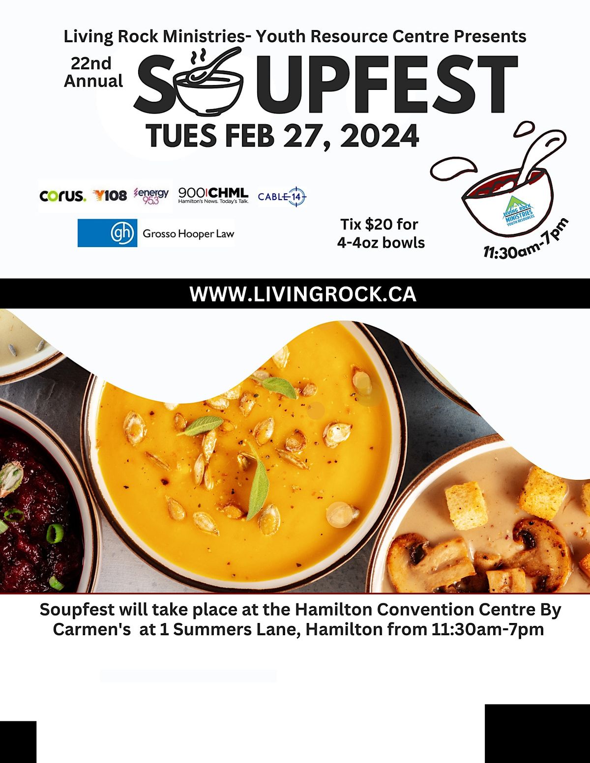Soupfest 2024, Hamilton Convention Centre, 27 February 2024 AllEvents.in
