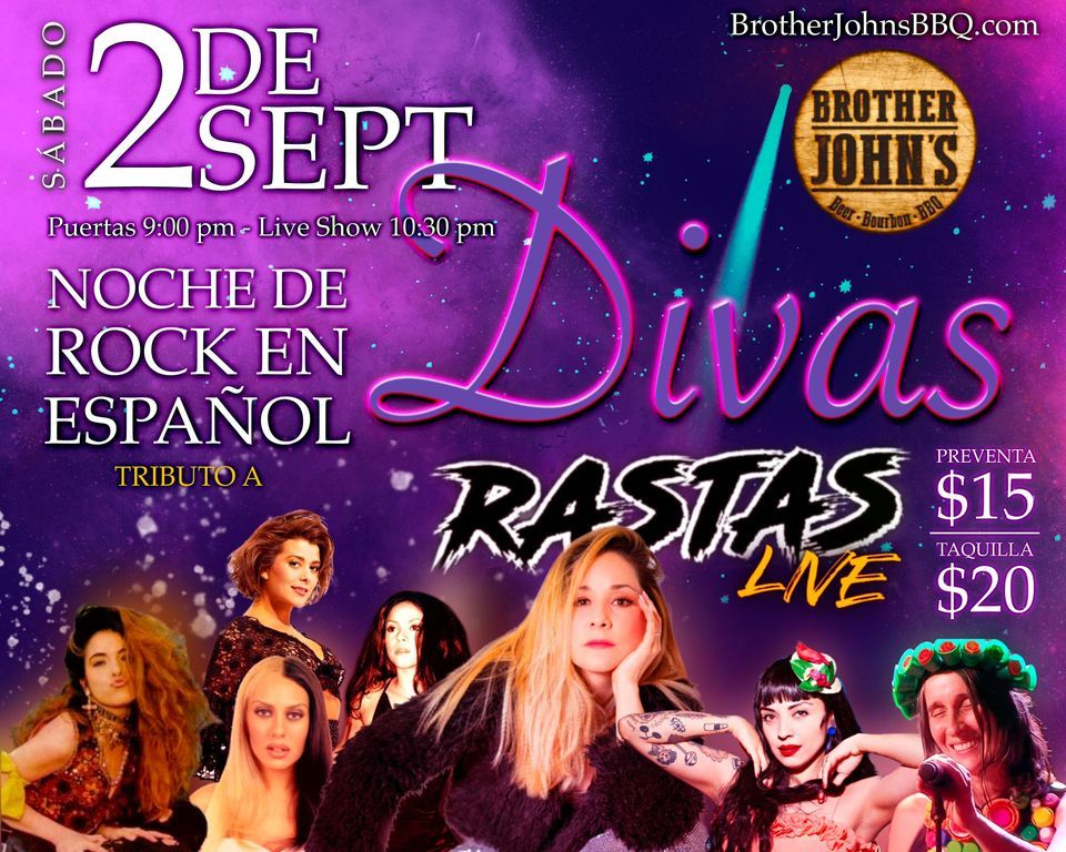 NOCHE DE DIVAS DEL ROCK EN VIVOCONCIERTO, Brother John's Beer, Bourbon